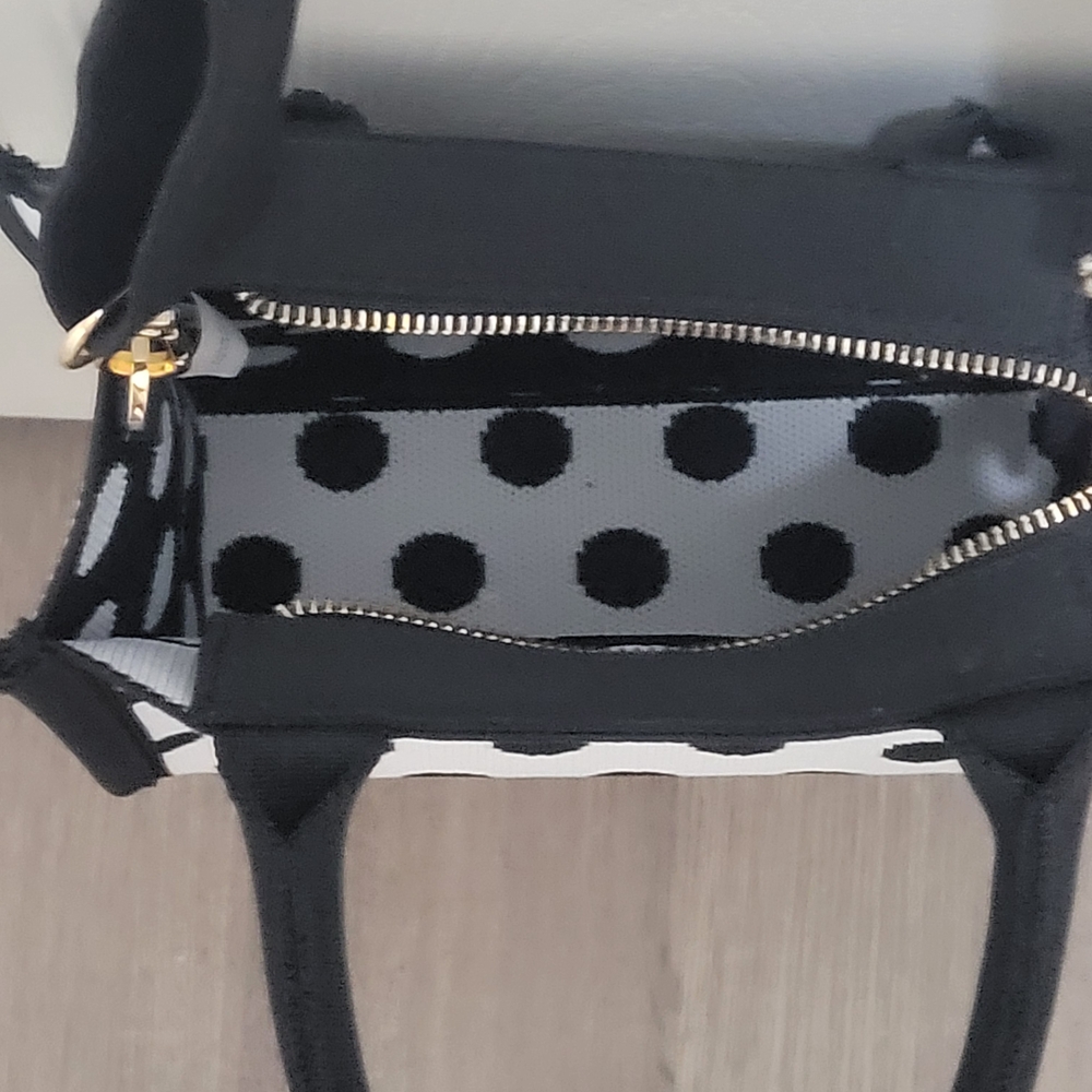 Kate Spade Elegant Black and White Polka Dot Crossbody Bag - Picture 4 of 7